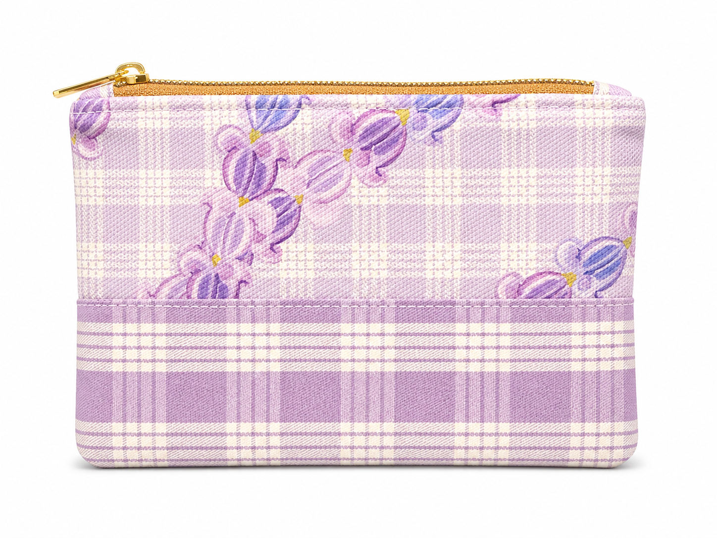 Purple Crown Flower Small Pouch