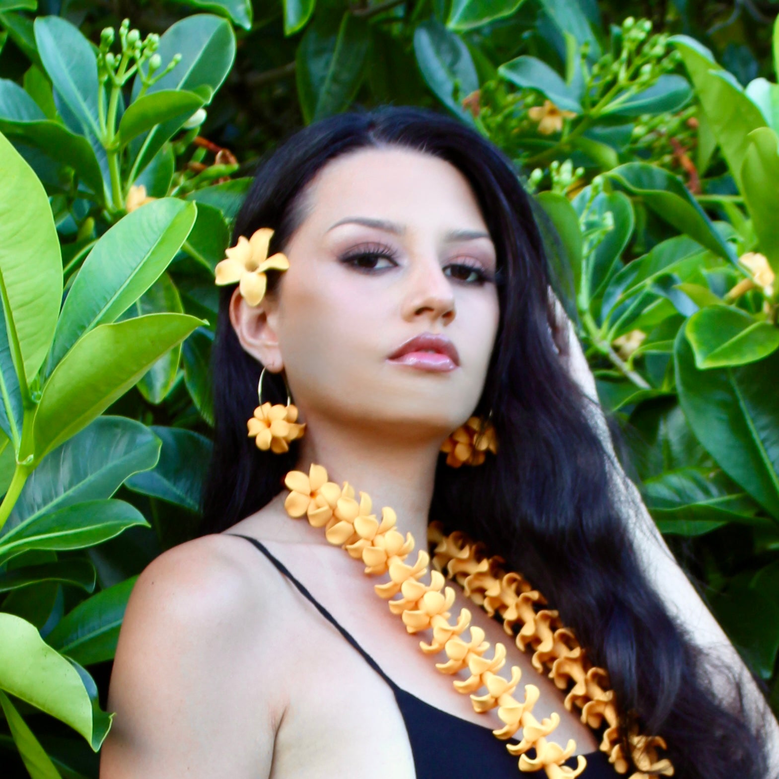 Pua Kenikeni Hoop Earrings