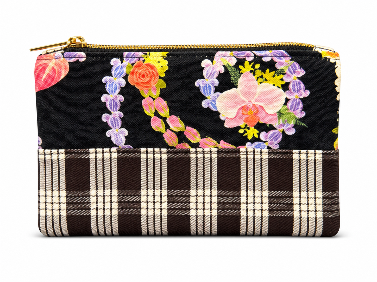 Purple Crown Flower Medley - Small Pouch