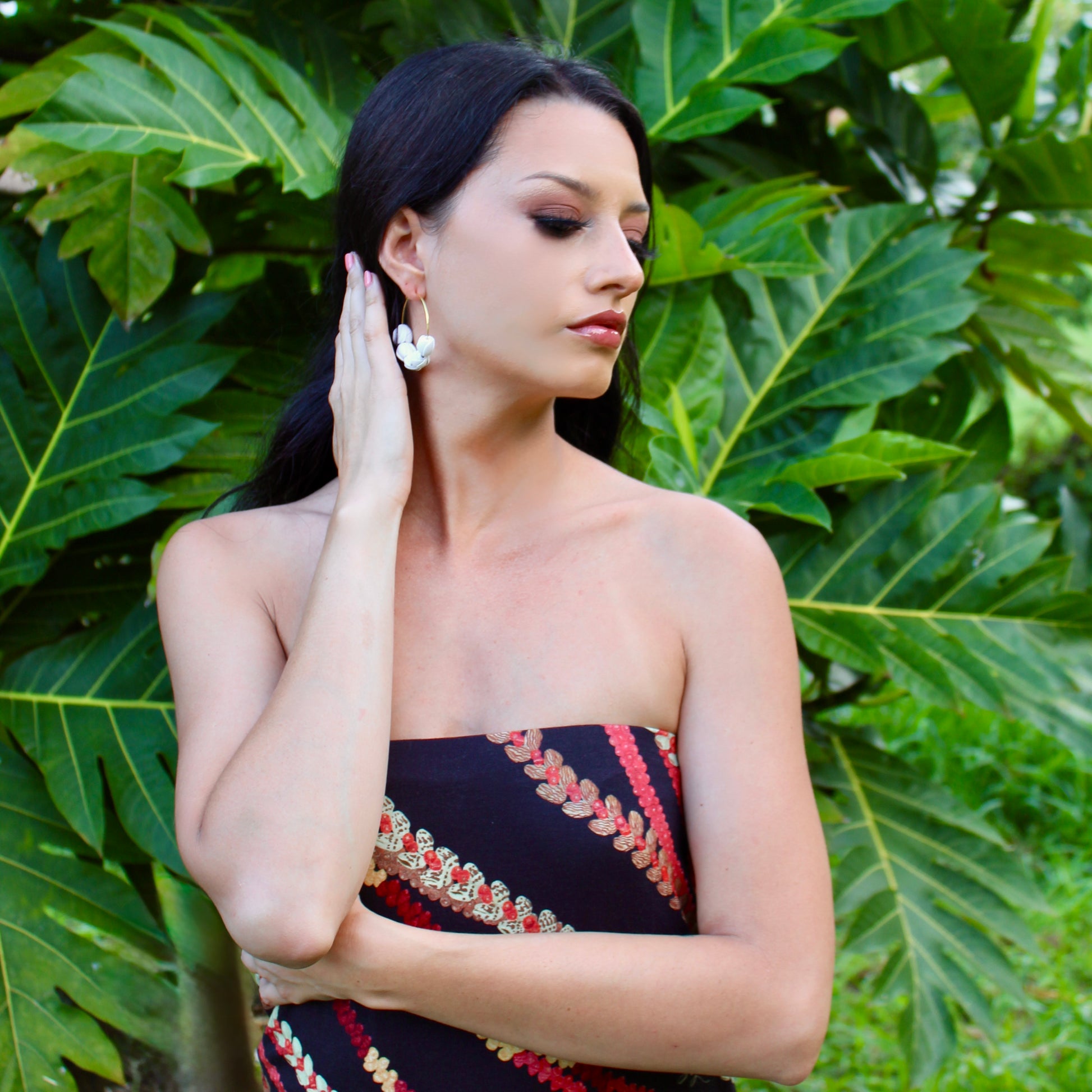 Pikake Hoop Earrings