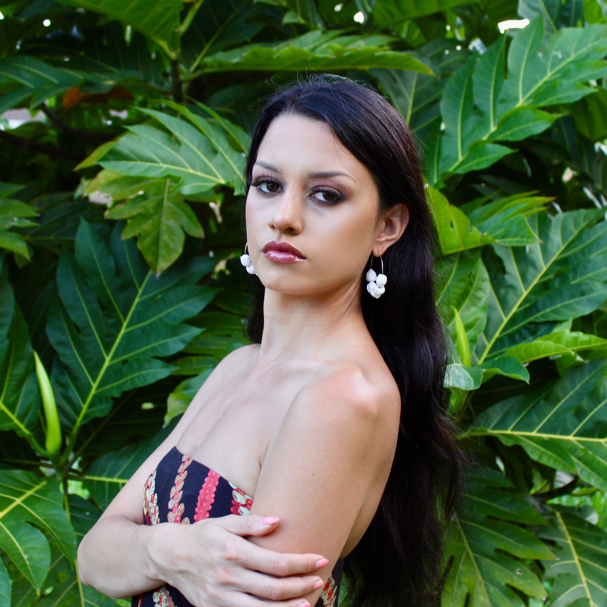 Pikake Hoop Earrings